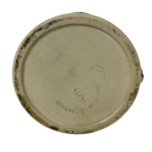 Vintage German Ceramic Beer Stein Madel Ruck Folk Song Dancers Raised Design - Picture 6 of 7